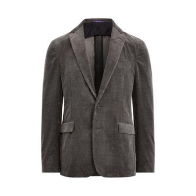 Ralph Lauren Corduroy Suit Jacket Charcoal