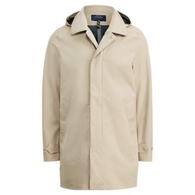 Ralph Lauren Waterproof Twill Coat Classic Khaki