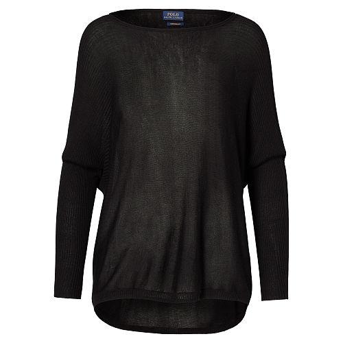 Polo Ralph Lauren Draped Boatneck Sweater Black