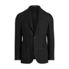 Ralph Lauren Morgan Striped Suit Jacket Black And White