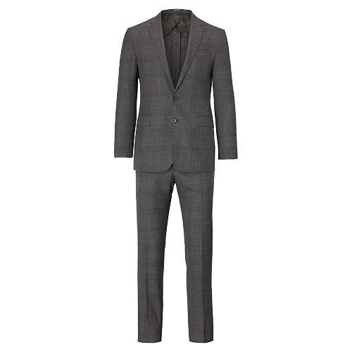 Polo Ralph Lauren Connery Glen Plaid Wool Suit Grey And Black