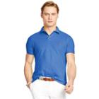 Polo Ralph Lauren Custom-fit Mesh Polo Shirt Cyan Blue