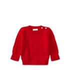 Ralph Lauren Cable-knit Cashmere Sweater Country Red 18-24m