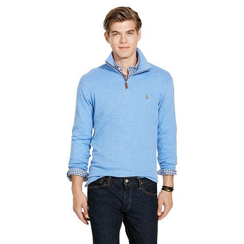 Polo Ralph Lauren Estate-rib Cotton Pullover Welsh Blue Heather