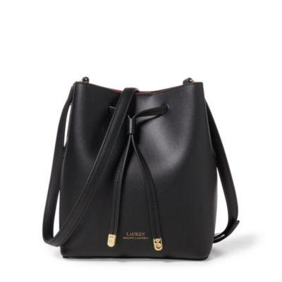 Ralph Lauren Debby Ii Drawstring Bag Black/crimson