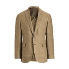 Ralph Lauren Nigel Plaid Linen Sport Coat Brown And Olive