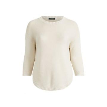 Ralph Lauren Ribbed Crewneck Sweater Mascarpone Cream