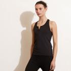 Ralph Lauren Lauren Petite Georgette Sleeveless Blouse Black