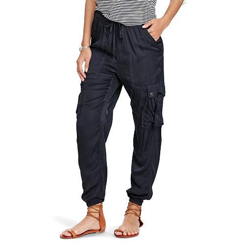 Ralph Lauren Denim & Supply Satin Cargo Jogger Carbon Blue