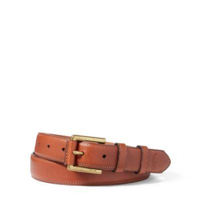 Ralph Lauren Calfskin Casual Belt Light Brown