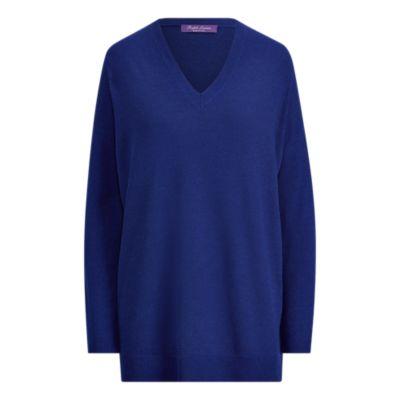 Ralph Lauren Wool-silk Tunic Sweater Ink