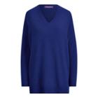 Ralph Lauren Wool-silk Tunic Sweater Ink