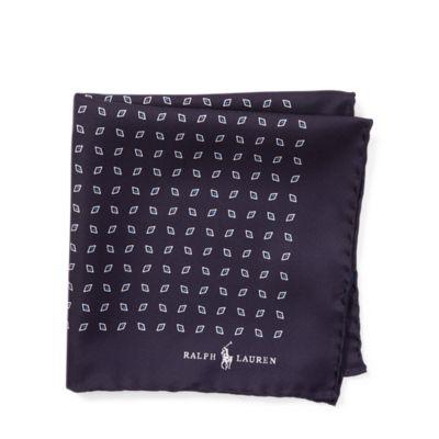 Ralph Lauren Macclesfield Pocket Square Navy