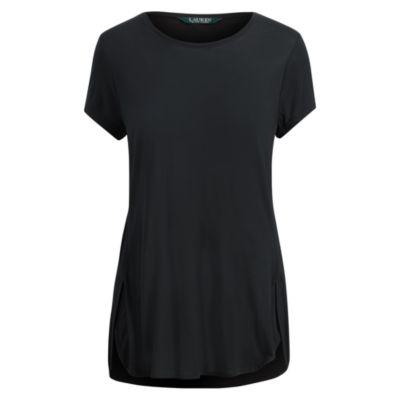 Ralph Lauren Jersey Crewneck Top Polo Black