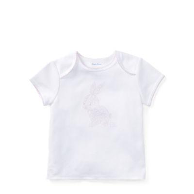 Ralph Lauren Bunny Cotton T-shirt White 18m