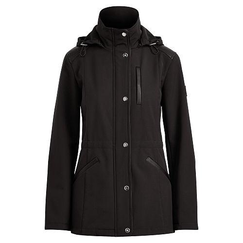 Ralph Lauren Lauren Faux Leather-trim Hooded Coat
