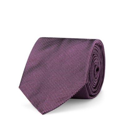Ralph Lauren Pin Dot Silk Twill Narrow Tie Mauve