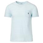 Polo Ralph Lauren Custom-fit Cotton T-shirt Coastal Blue/white