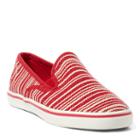 Ralph Lauren Lauren Janis Striped Canvas Sneaker Rl2000 Red