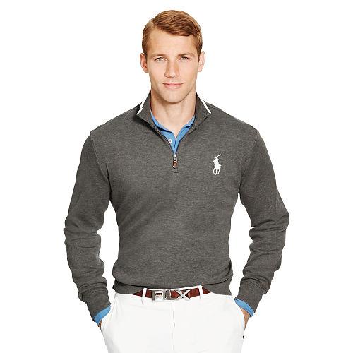 Ralph Lauren Polo Golf Cotton-blend Half-zip Pullover Squire Heather