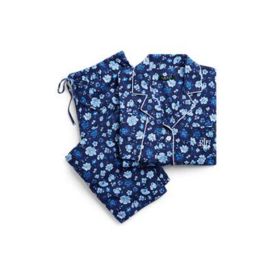 Ralph Lauren Cotton Capri Sleep Set Bluefl