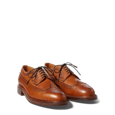 Ralph Lauren Wilberforce Wingtip Dark Tan