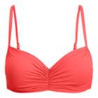 Ralph Lauren Lauren Ruched Bikini Top Neon Coral