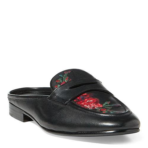 Polo Ralph Lauren Ashlyn Embroidered Mule Loafer