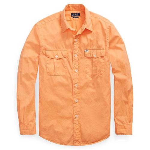 Polo Ralph Lauren Standard Fit Beach Twill Shirt Capri Orange