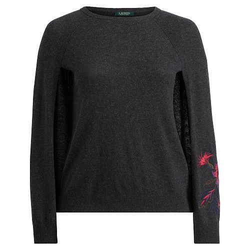 Ralph Lauren Lauren Woman Floral-embroidered Cape