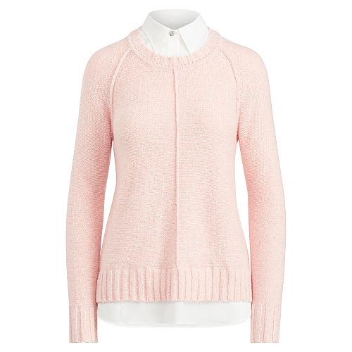 Ralph Lauren Lauren Layered Cotton-blend Sweater