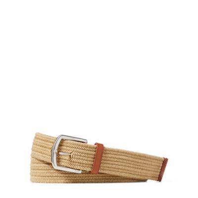 Ralph Lauren Braided Stretch Cotton Belt Timber Brown