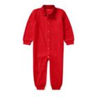 Ralph Lauren Cotton Polo Coverall Rl Red 9m