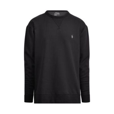 Ralph Lauren Double-knit Sweatshirt Polo Black/grey Heather 1x Big