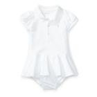 Ralph Lauren Mesh Polo Dress & Bloomer White 3m