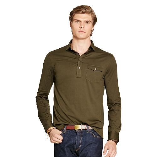 Polo Ralph Lauren Hampton Cotton Jersey Shirt Hunter Olive