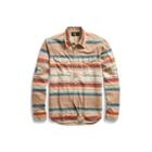 Ralph Lauren Cotton Jersey Western Shirt Brown Multi
