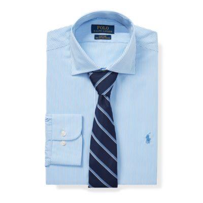 Ralph Lauren Custom Fit Striped Shirt Sky/white