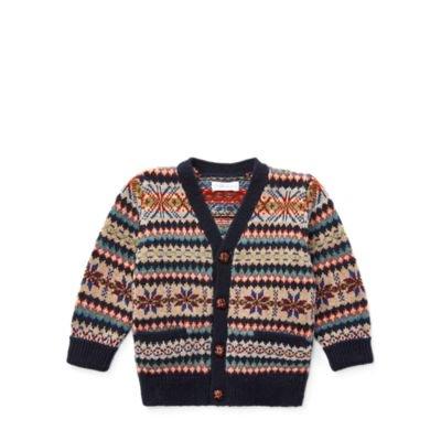 Ralph Lauren Fair Isle Cardigan Fairisle Multi 9m