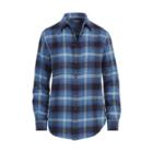 Ralph Lauren Relaxed Fit Plaid Twill Shirt 573 Dusty Blue/purple