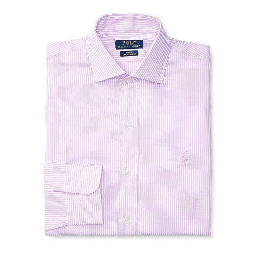 Polo Ralph Lauren Slim-fit Stretch Oxford Shirt 1028d Pink/white