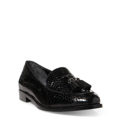 Ralph Lauren Brindy Snakeskin Loafer Black
