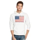 Ralph Lauren Denim & Supply Cotton French Terry Hoodie Monaco White Flag