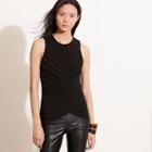 Ralph Lauren Lauren Pressed-pleat Jersey Tank Black