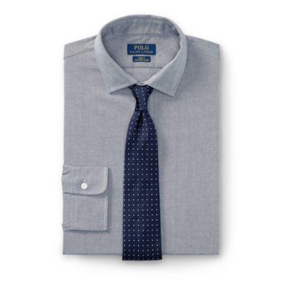 Ralph Lauren Slim Fit Cotton Dress Shirt 1443 Ebony/bianco