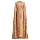 Ralph Lauren Patrice Lam Gown Orange Multi