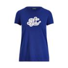 Ralph Lauren Embroidered Monogram T-shirt True Sapphire