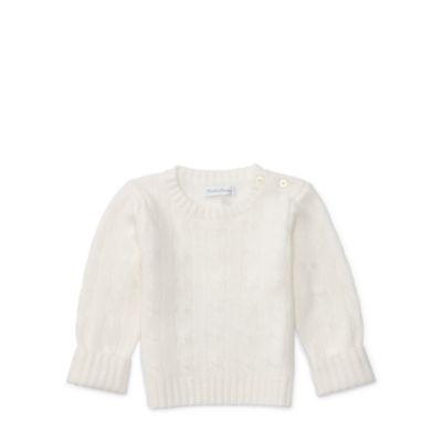 Ralph Lauren Cable-knit Cashmere Sweater Warm White 3m