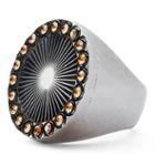 Ralph Lauren Brass-crystal Sunburst Ring