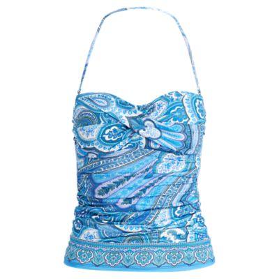Ralph Lauren Paisley Tankini Top Blue